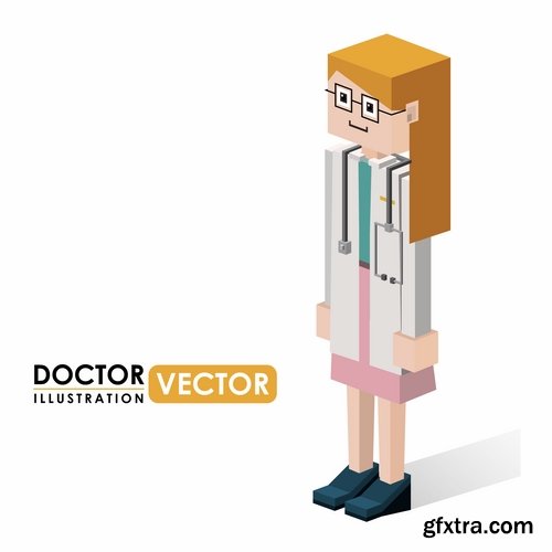 Pixel cartoon decorative design element vector image 25 EPS