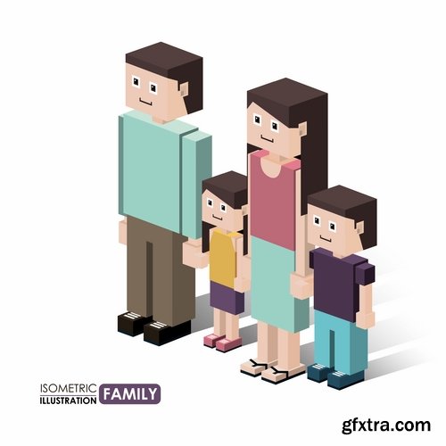 Pixel cartoon decorative design element vector image 25 EPS