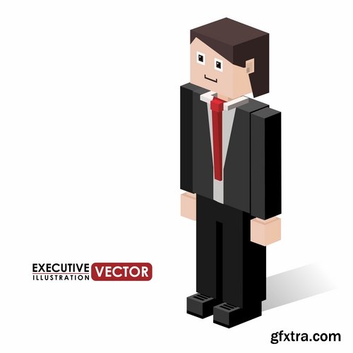 Pixel cartoon decorative design element vector image 25 EPS