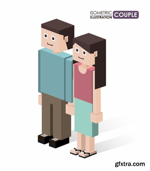 Pixel cartoon decorative design element vector image 25 EPS