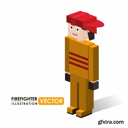 Pixel cartoon decorative design element vector image 25 EPS