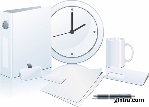 Box envelope template package example of the clich? tube bottle 25 EPS