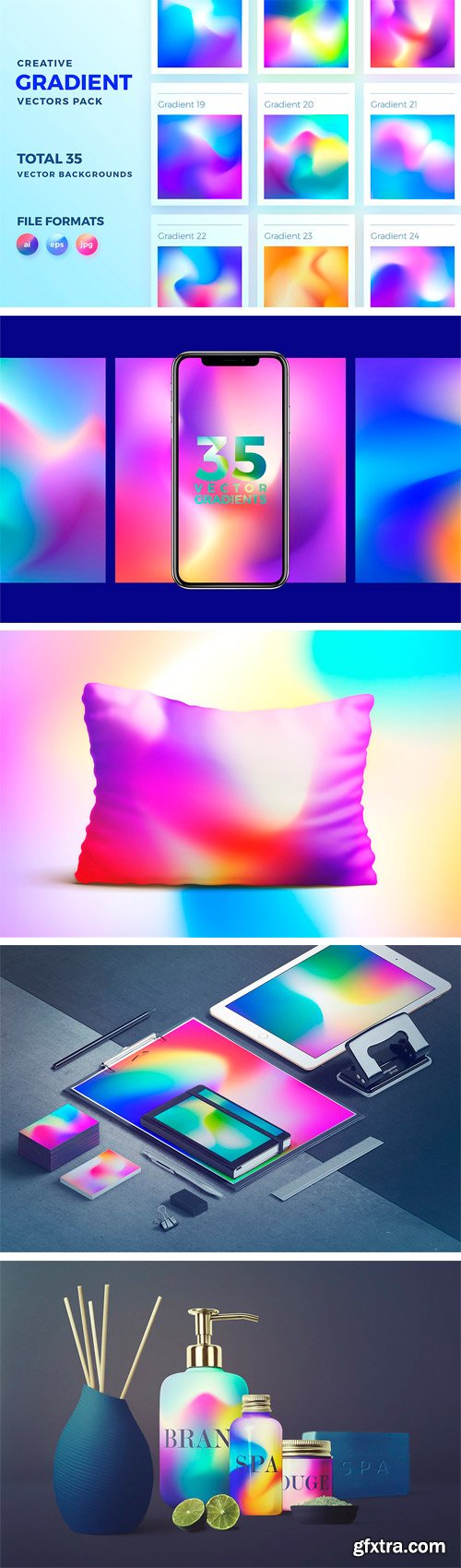 CM - Creative Gradient Backgrounds Pack 1876015