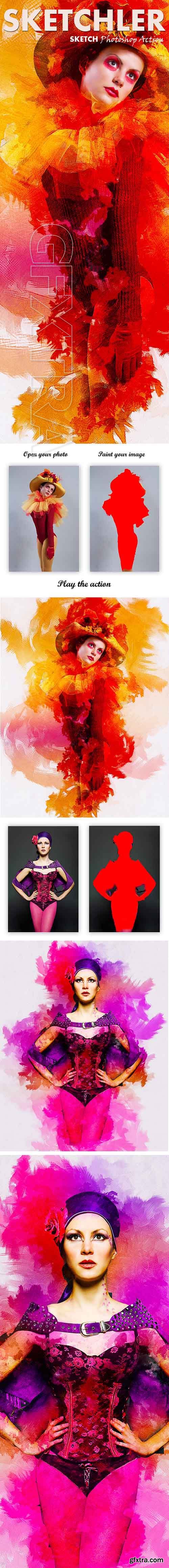 GraphicRiver - Sketchler Sketch Photoshop Action 20716082