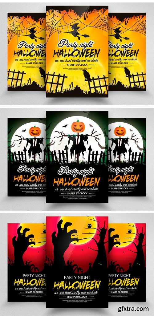 CM - 10 Halloween Flyer Bundle Vol 01 1921585