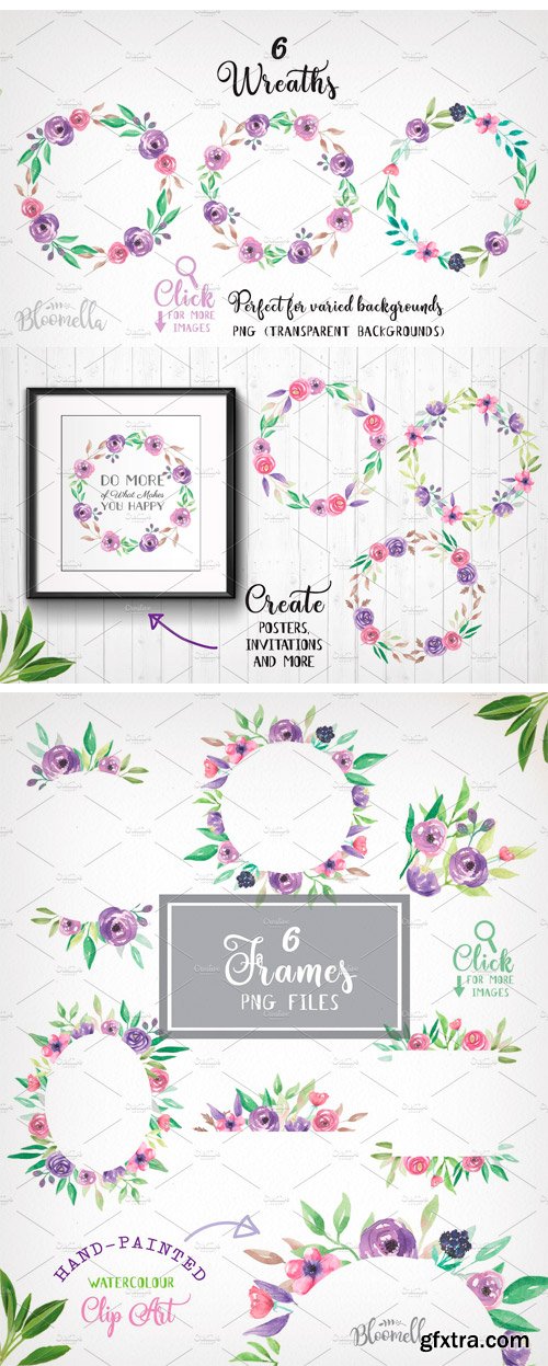 CM - Flower Watercolour Floral Clipart 1883337