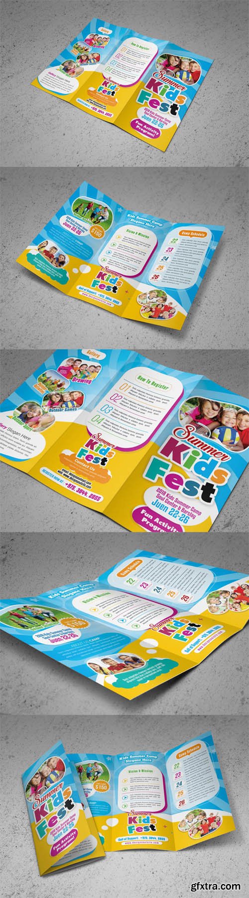 kids summer camp Trifold Brochure