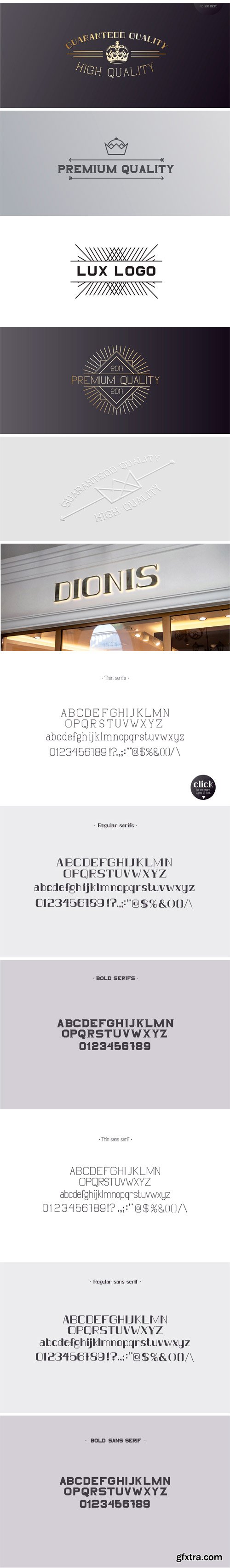 CM - DIONIS Set (Serif & Sans Serif) 1939388