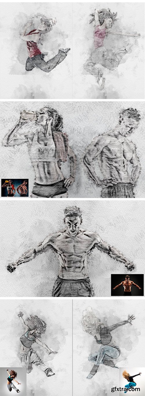 CM - Sketch Art Photoshop Action 1921446