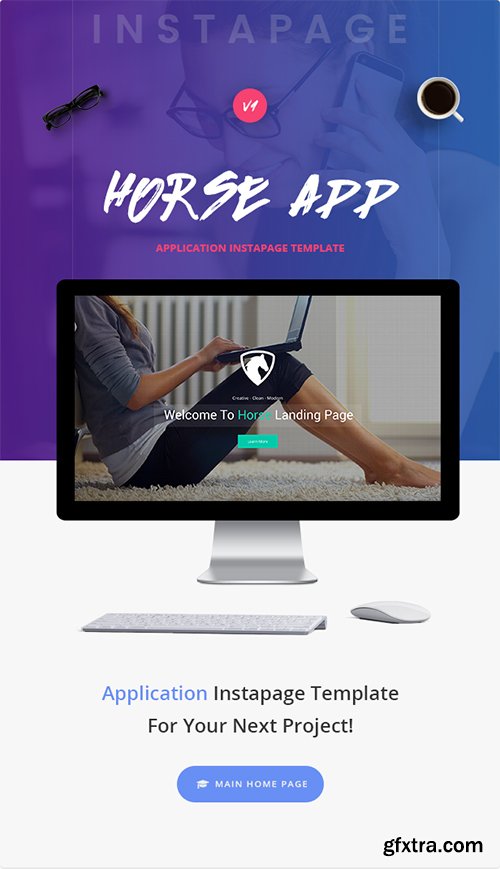 ThemeForest - Horse App - Application Instapage Template 20622298