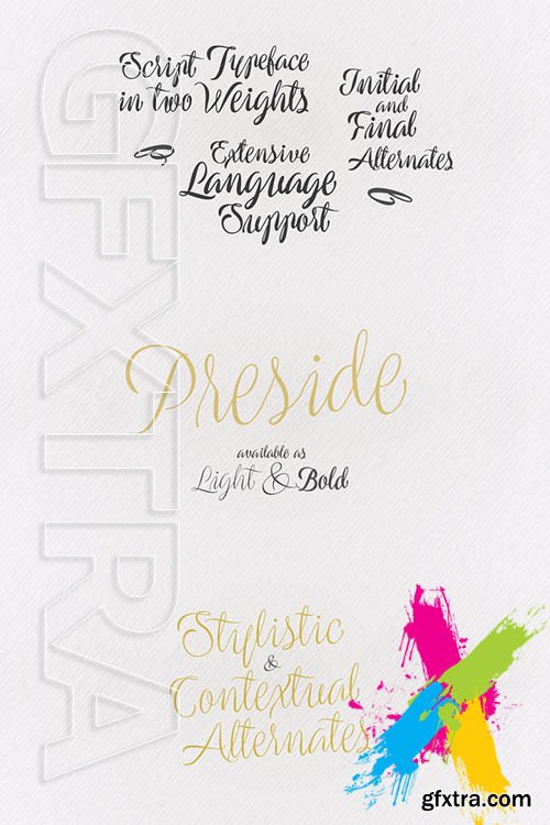 Preside - font family