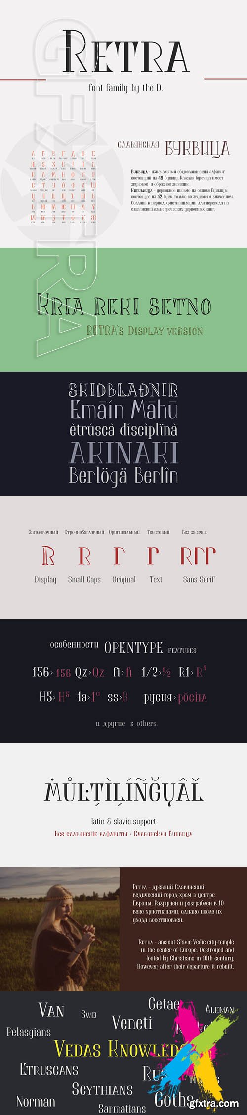 Retra - font family