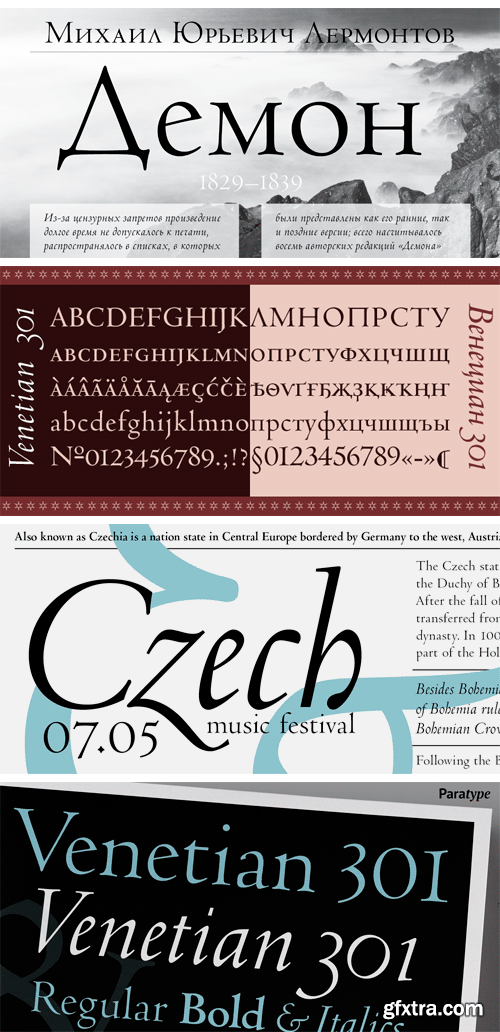 Venetian 301 Font Family