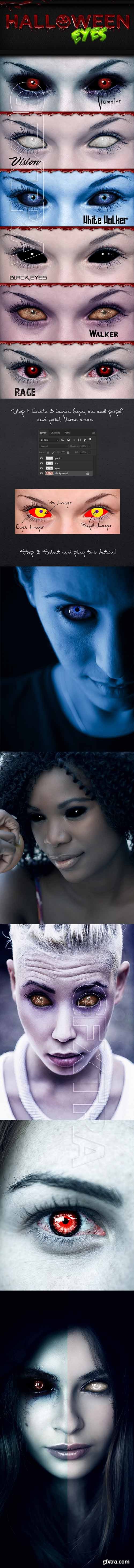 GraphicRiver - Halloween Eyes Photoshop Actions 20806789