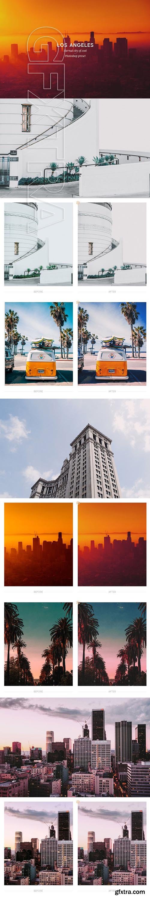 CreativeMarket - Los Angeles—Photoshop Action 1951041