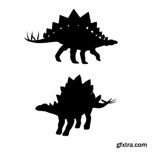 Vector silhouettes of animals picture logo business company 25 EPS
