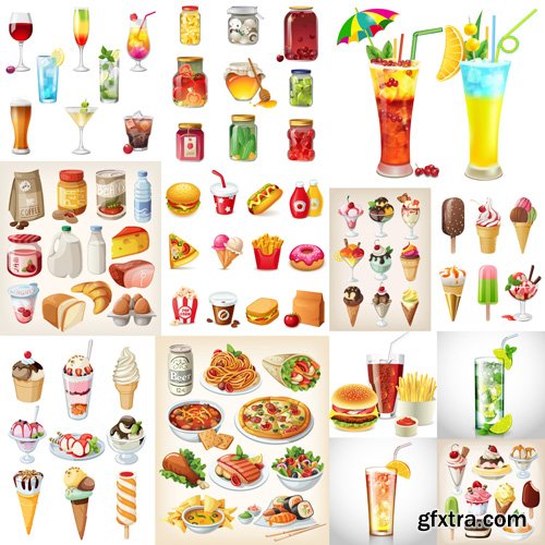 Food And Drinks - 25 Vector