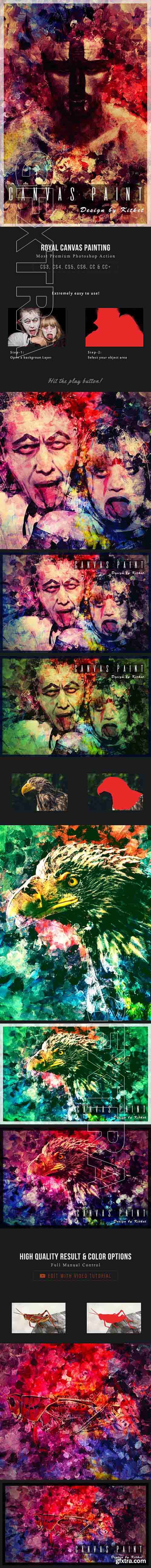 GraphicRiver - Royal Canvas Painting Action 20764459