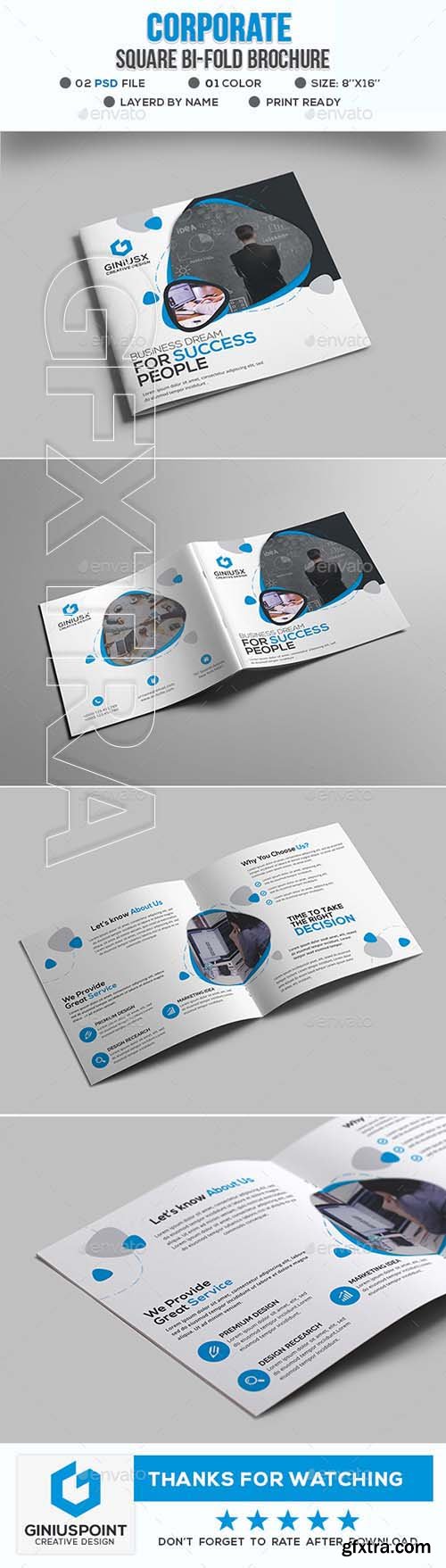 GraphicRiver - Corporate Square Bi-Fold Brochure 20766627