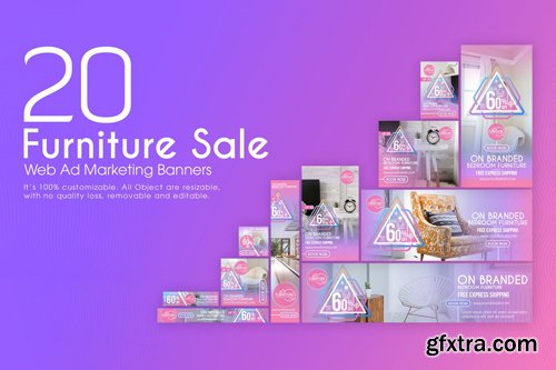 20 Furniture Sale-Web Ad Marketing Banners