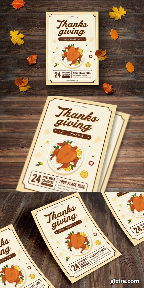 Thanksgiving Dinner Flyer