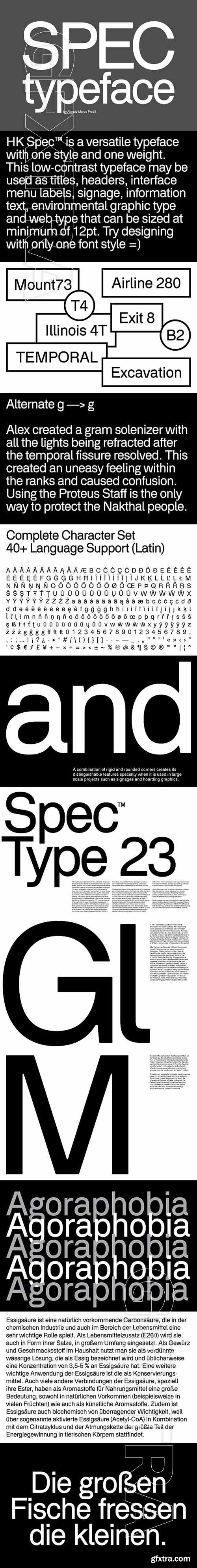 CreativeMarket - HK Spec Typeface 1967923