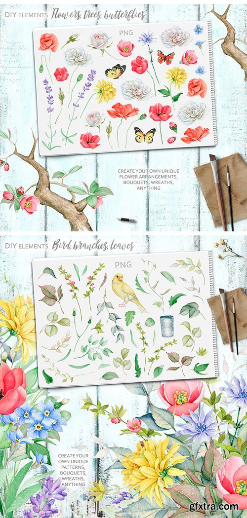 CM - Watercolor Floral Collection 1851675