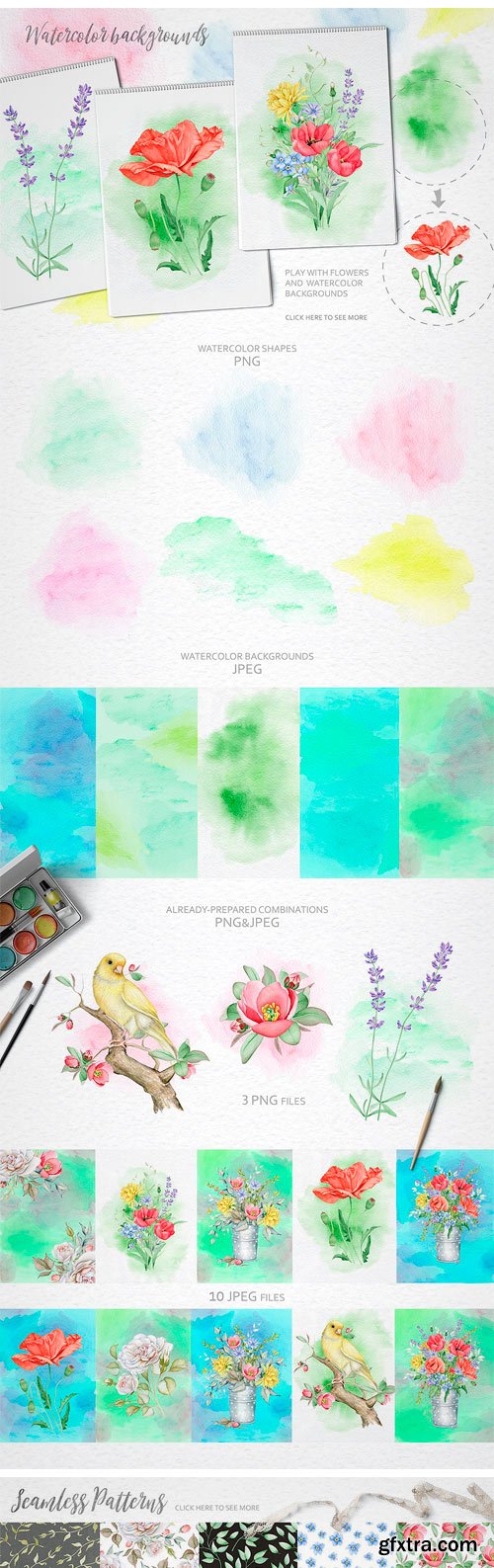CM - Watercolor Floral Collection 1851675