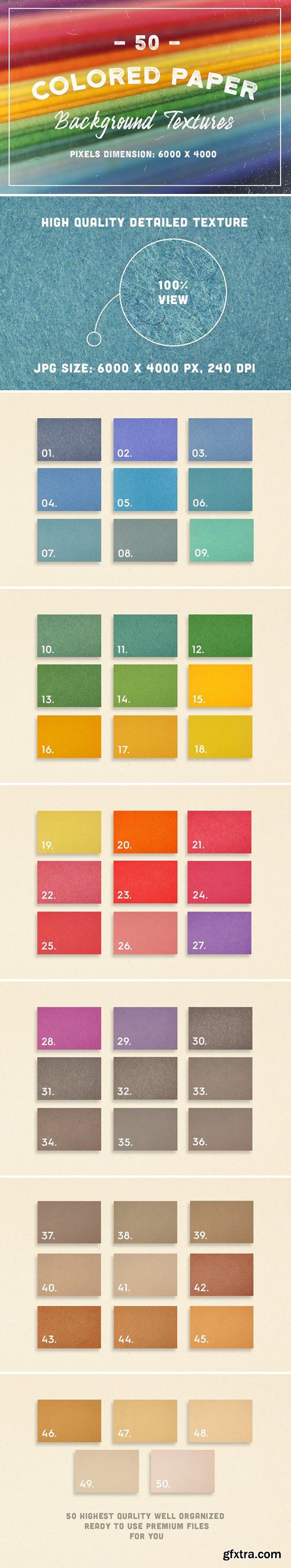 CM - 50 Colored Paper Background Textures 1926803