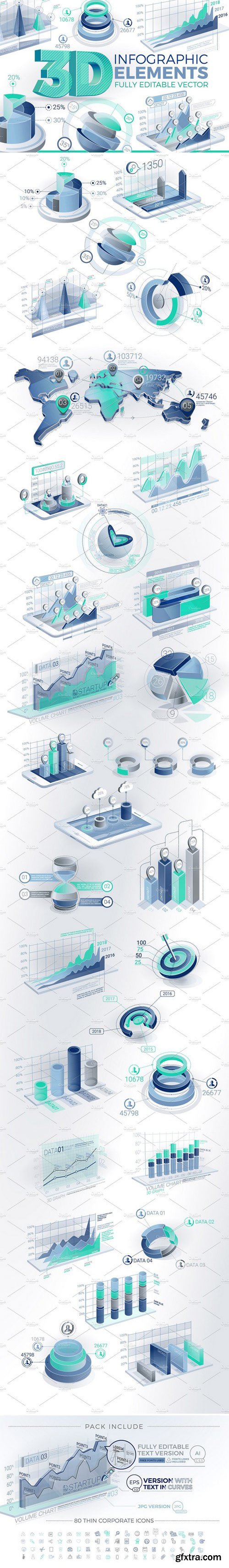 CM - 3D Corporate Infographic Elements 1910205