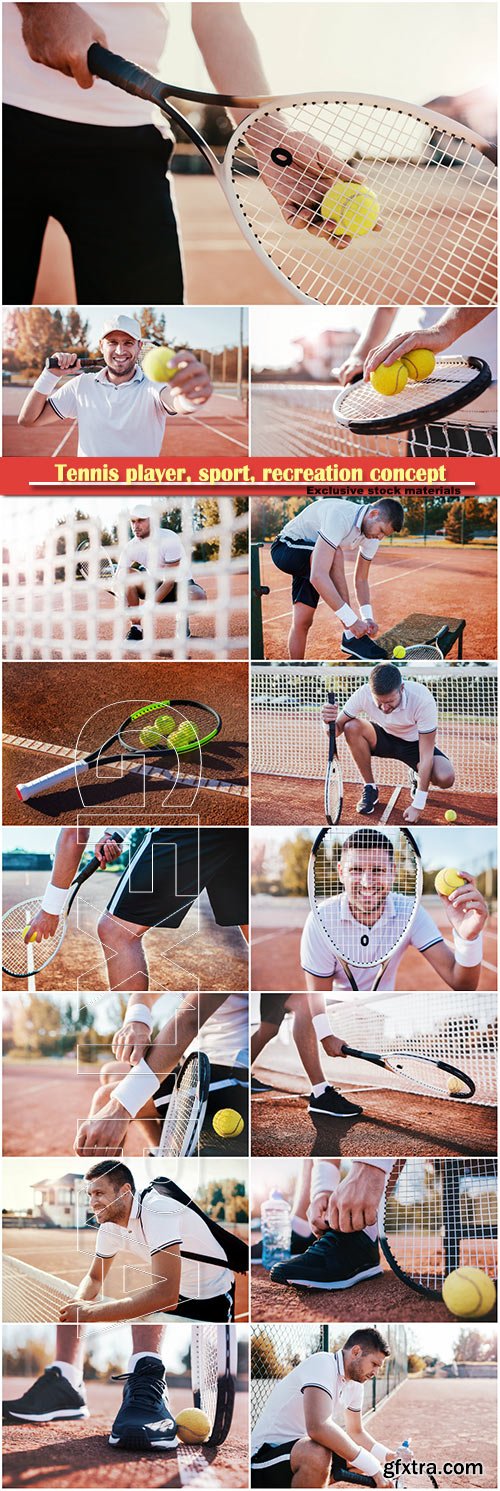 Tennis player, sport, recreation concept