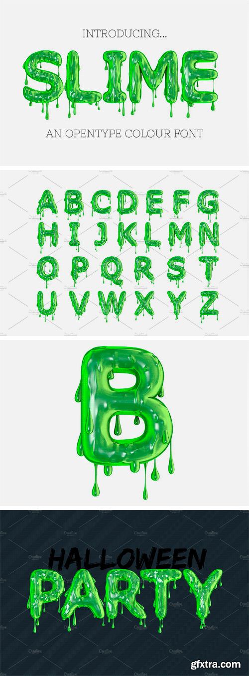 CM - SLIME - OTF Font &amp; PNGs 1937051