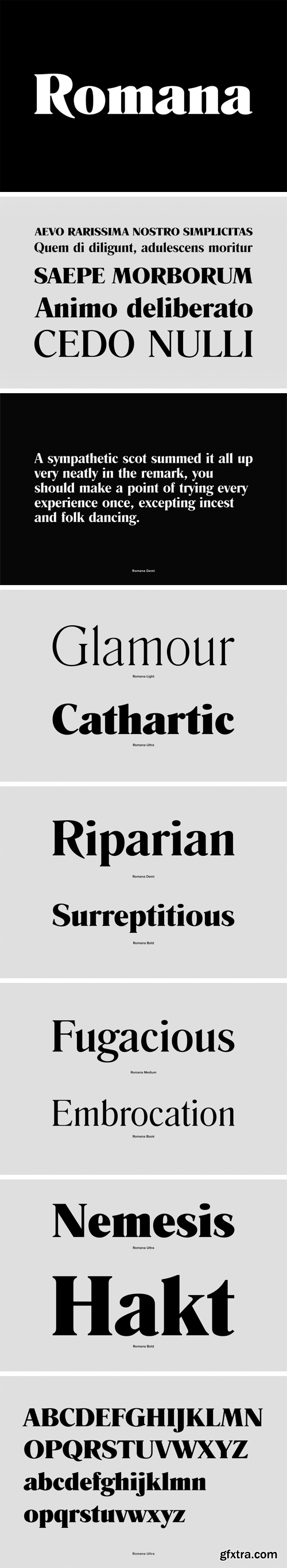 Romana Font Family