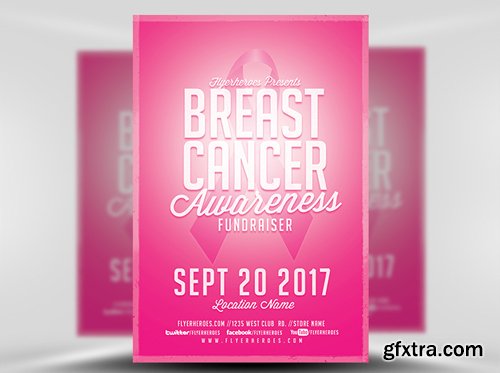 Cancer Awareness Fundraiser Flyer Template
