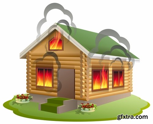Wooden house on a tree hut vector image 25 EPS