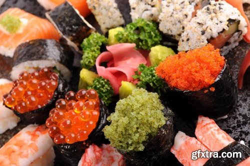 Sushi sea food rice seaweed caviar 25 HQ Jpeg