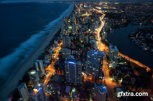 Height of a skyscraper night city business center metropolis 25 HQ Jpeg