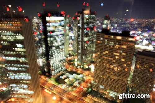 Height of a skyscraper night city business center metropolis 25 HQ Jpeg