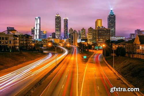 Height of a skyscraper night city business center metropolis 25 HQ Jpeg