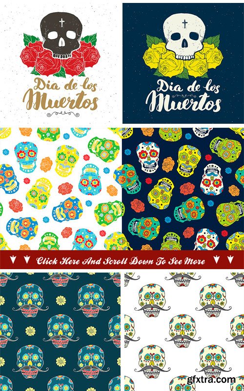 CM - Day of the Dead, Cards and Patterns 1939019