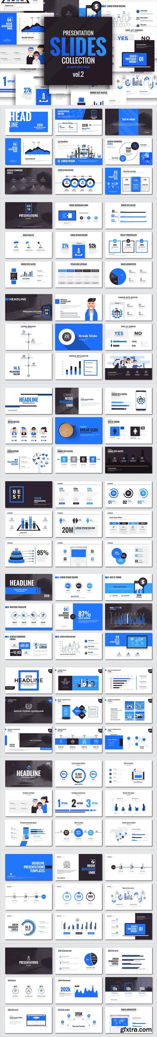 Presentation slide templates and business brochure