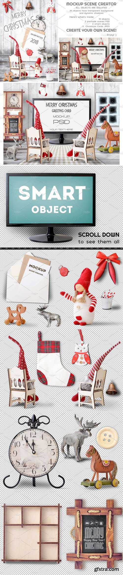 CM - Christmas Mockup Scene Creator 1908836