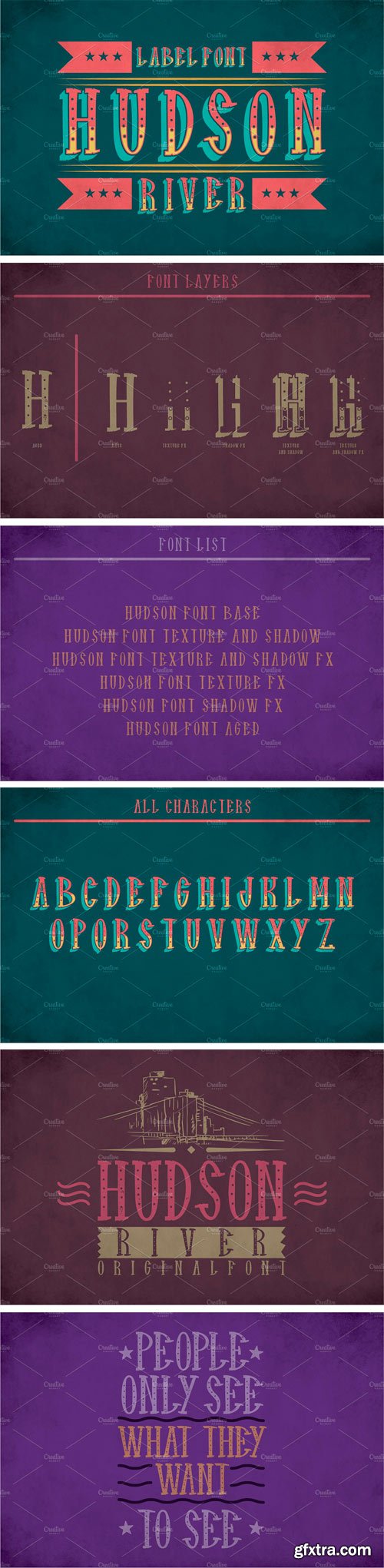 CM - Hudson Vintage Label Typeface 1952515