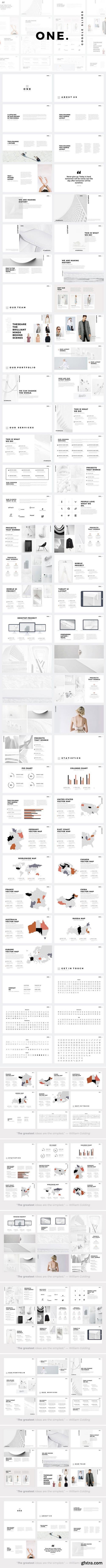 CM - ONE. Minimal Google Slides Template 1884092