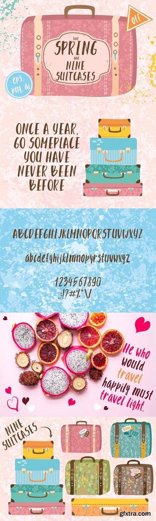 CM - Spring font/9 suitcases 1336956