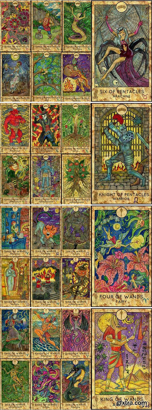 CM - Fantasy World Tarot/full deck 1890740 CM - Fantasy World Tarot/full deck 1890740