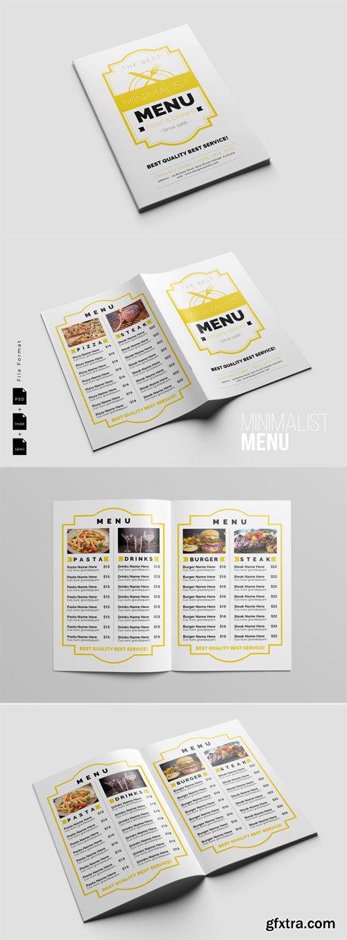 Minimalist Bi-Fold Menu
