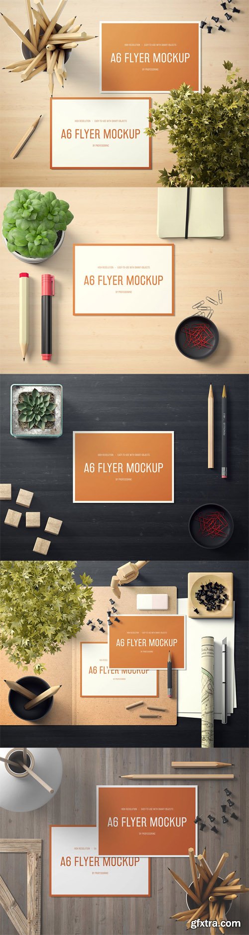 A6 Landscape Flyer Mockup A6 Landscape Flyer Mockup