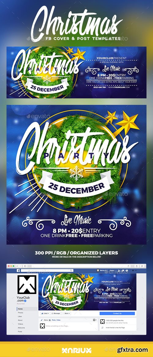 GR - Christmas Party Facebook Cover 20853054 GR - Christmas Party Facebook Cover 20853054