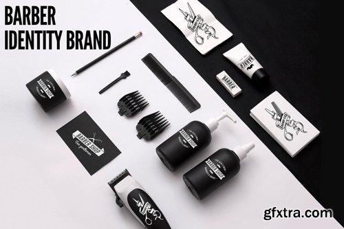 Barber Shop Identity Brand Barber Shop Identity Brand